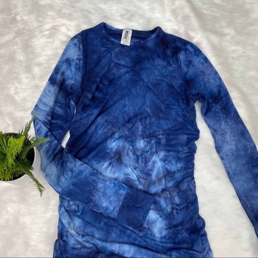 Runched Drawstring Knot Tie Dye - Picture 10 of 14